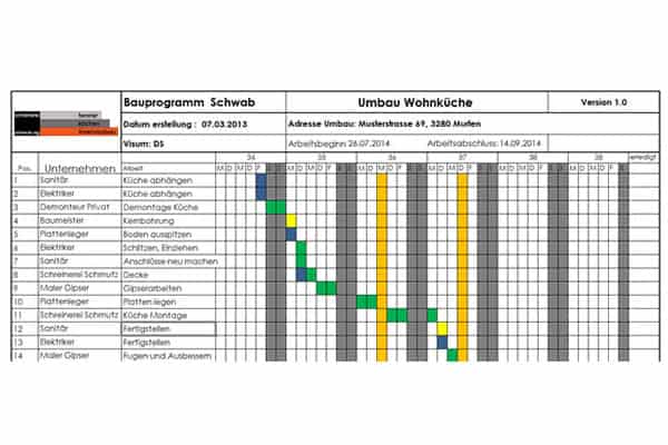 Bauplanung und Bauführung durch Schreinerei Schmutz