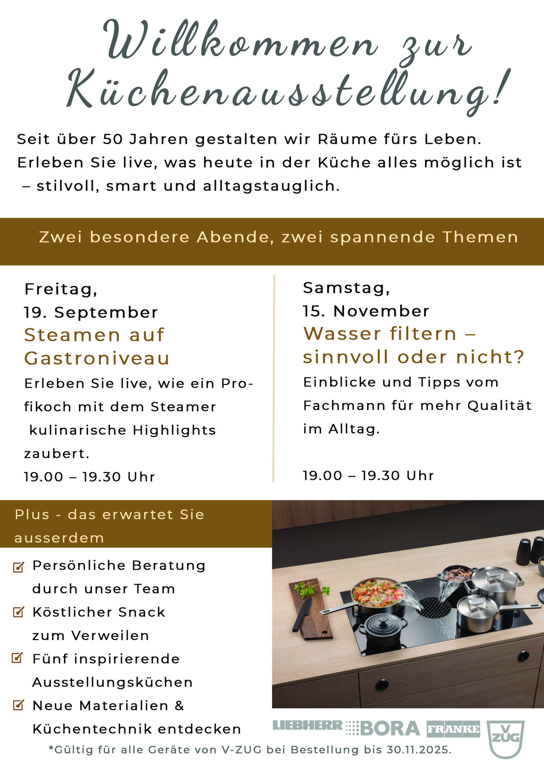 Küchenausstellung 2025 bei Schreinerei Schmutz